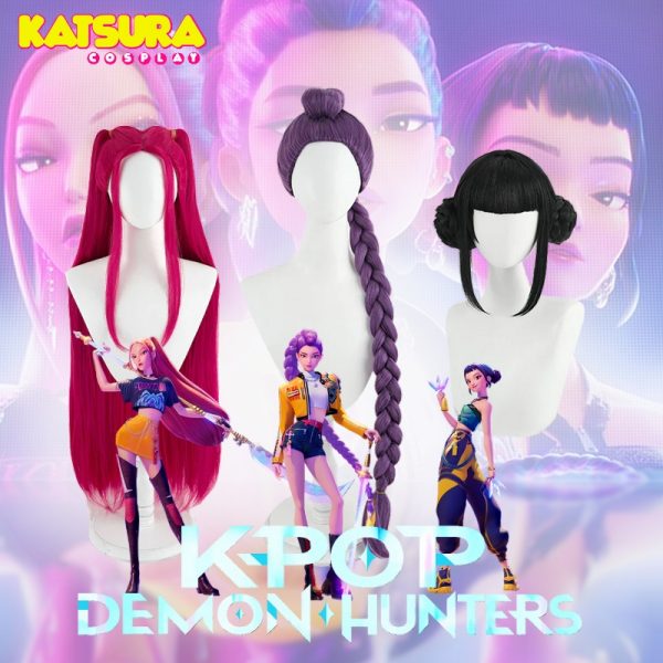 Pelucas Rumi Mira Zoey KPOP DEMON HUNTERS - Imagen 2
