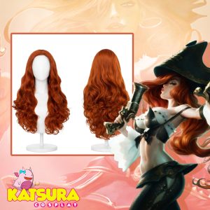 Peluca Lace front Cobriza Ondulada