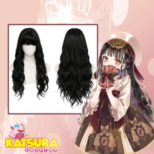 Peluca Lolita Negra ondulada