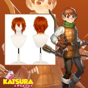 Peluca cobriza corta