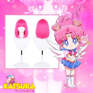 Peluca Melena Rosa neon