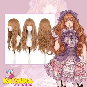 Peluca Lolita Rubia Beige ondulada