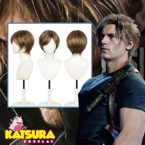 Peluca rubia ceniza oscura corta