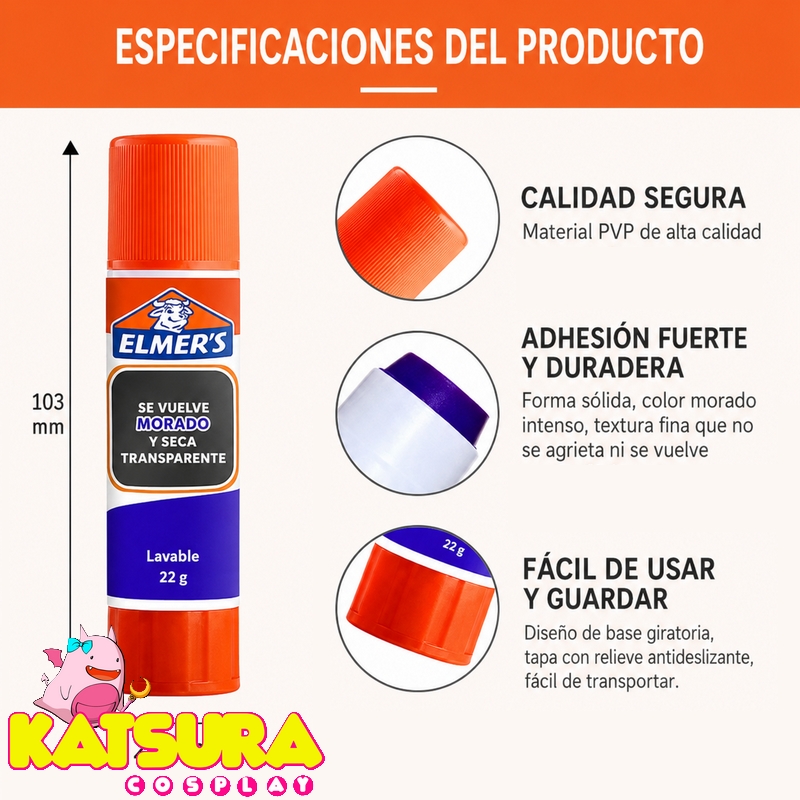 Pegamento en Barra Elmer's Washable 22 g - Imagen 2