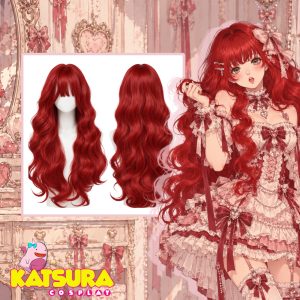 Peluca Lolita Roja ondulada